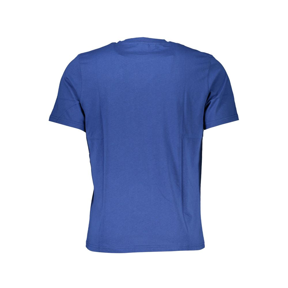 North Sails Blue Cotton Men T-Shirt - ClickThatClicks 