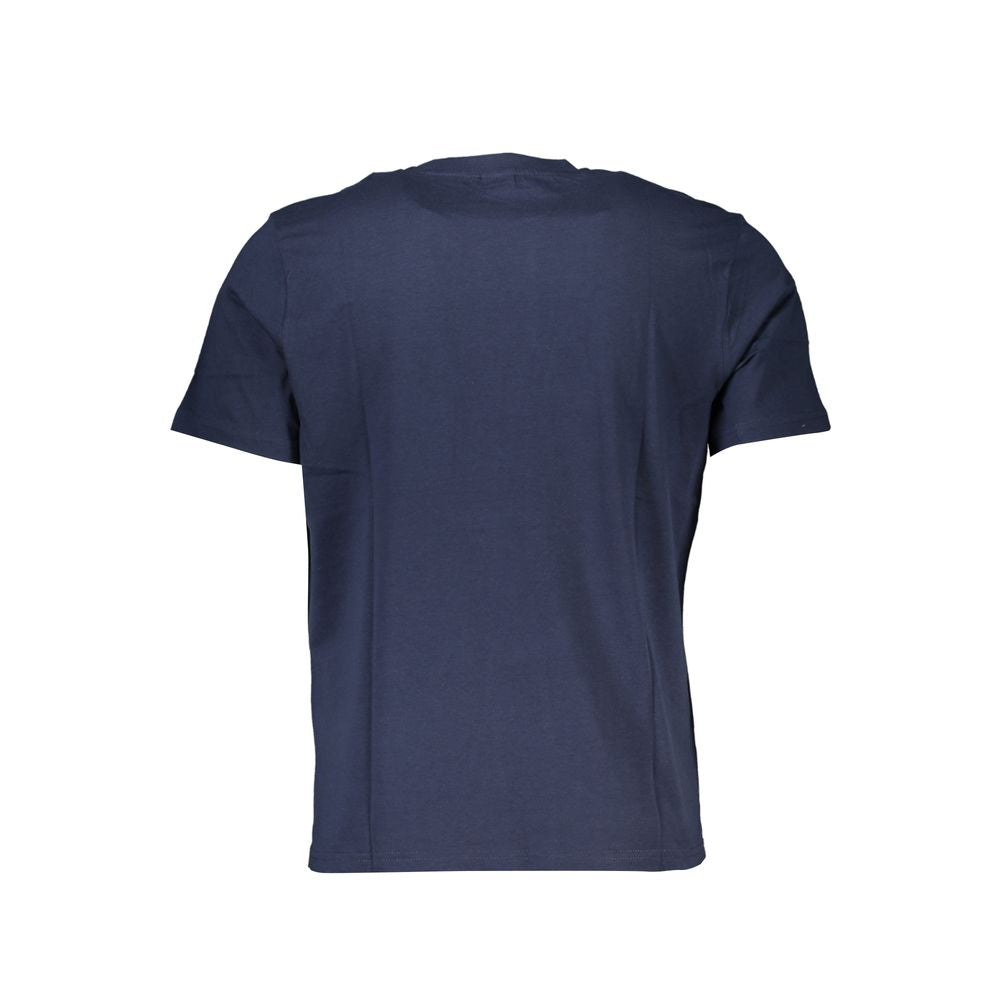 North Sails Blue Cotton Men T-Shirt - ClickThatClicks 