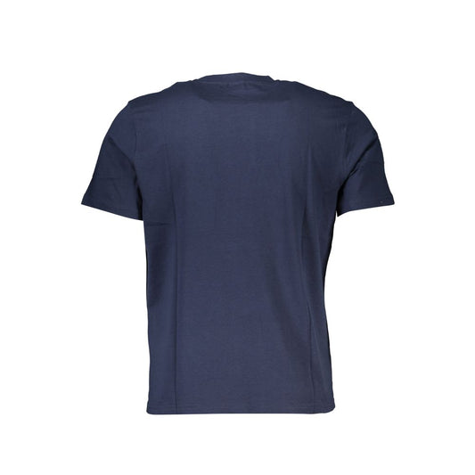 North Sails Blue Cotton Men T-Shirt - ClickThatClicks 