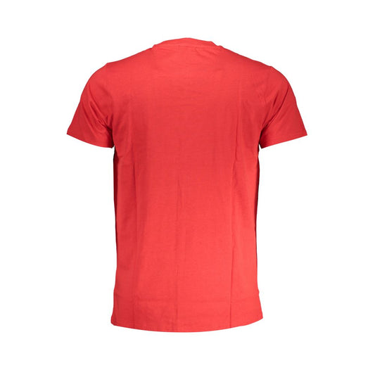 Cavalli Class Rosso Cotton Men T-Shirt - ClickThatClicks 