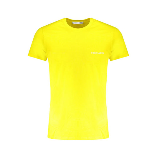Trussardi Yellow Cotton Men's T-Shirt - ClickThatClicks 