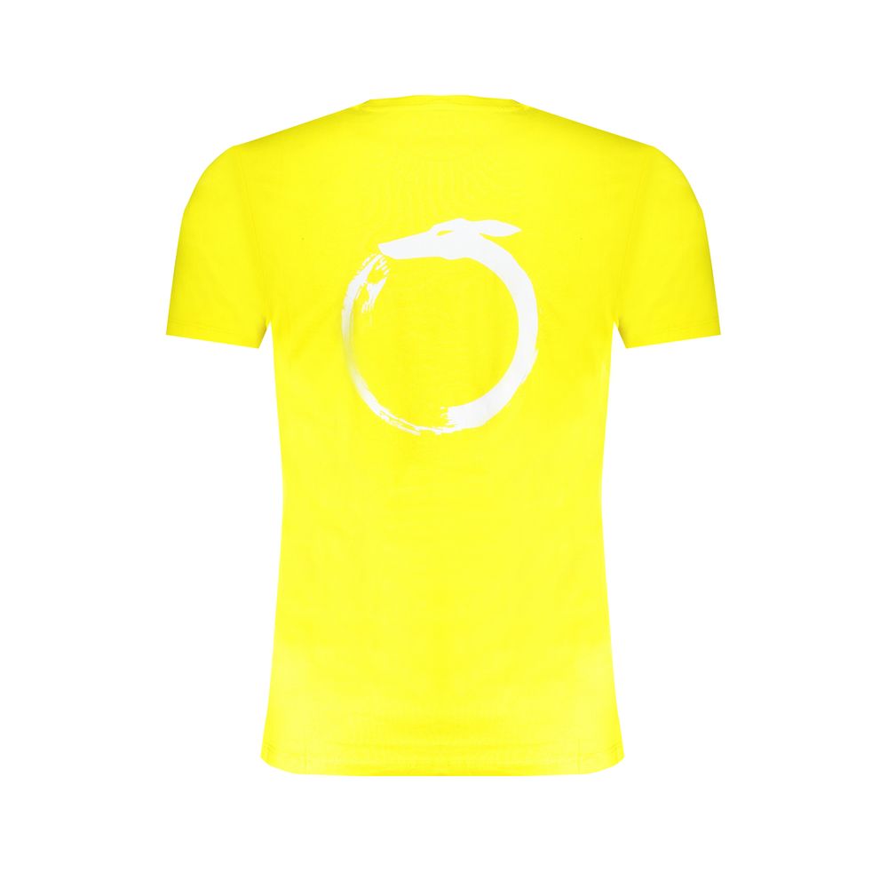 Trussardi Yellow Cotton Men's T-Shirt - ClickThatClicks 