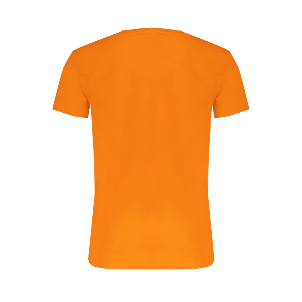 Trussardi Arancione Cotton Men T-Shirt - ClickThatClicks 