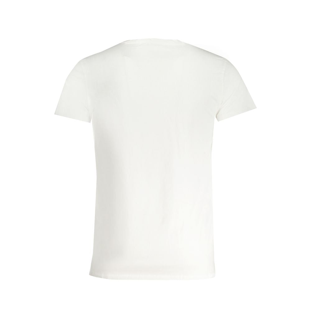 Trussardi White Cotton Men's T-Shirt - ClickThatClicks 