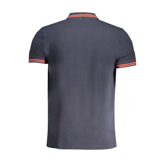 Cavalli Class Blue Cotton Men Polo Shirt - ClickThatClicks 