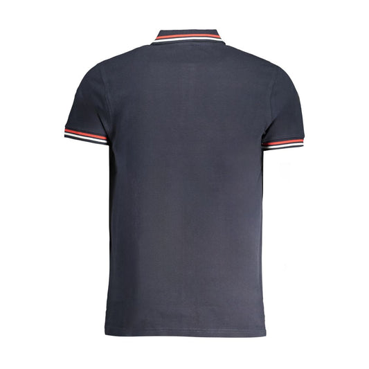 Cavalli Class Navy Cotton Men Polo Shirt - ClickThatClicks 