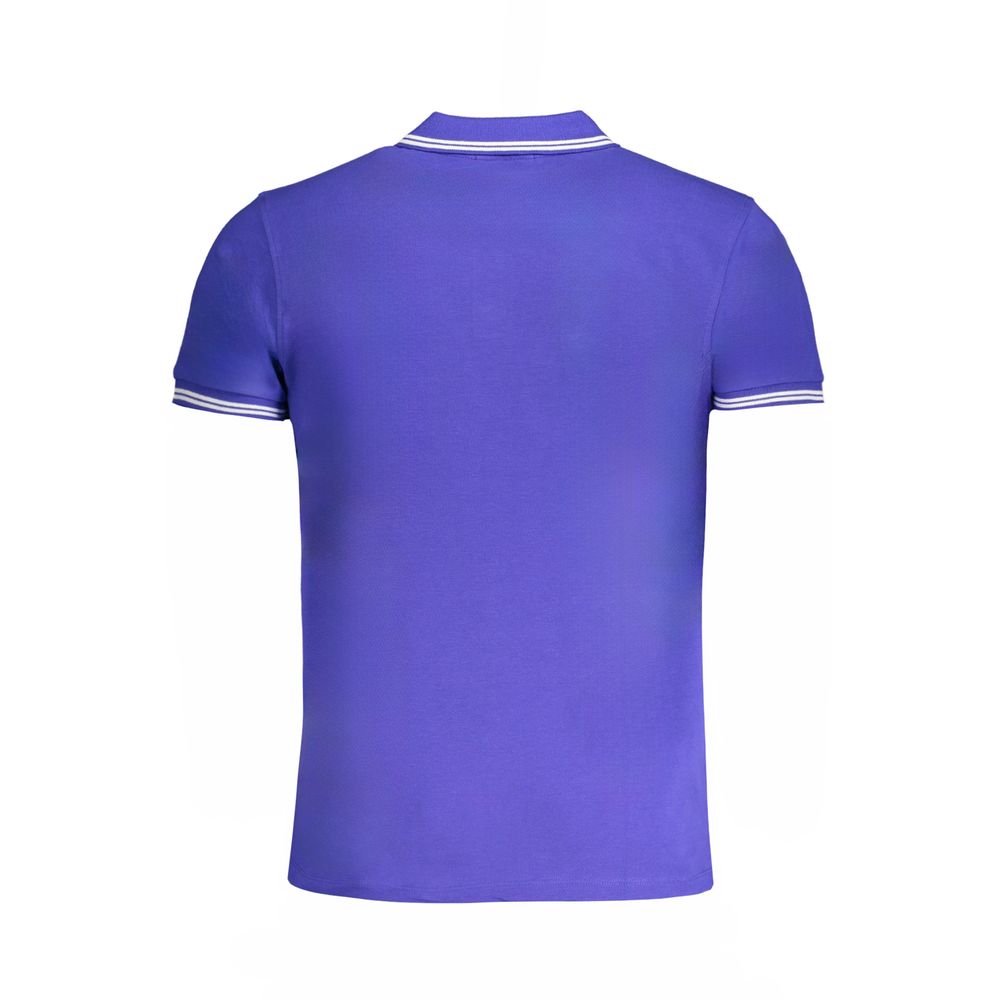 Cavalli Class Blue Cotton Men's Polo Shirt - ClickThatClicks 