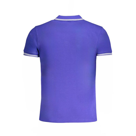 Cavalli Class Blue Cotton Men's Polo Shirt - ClickThatClicks 