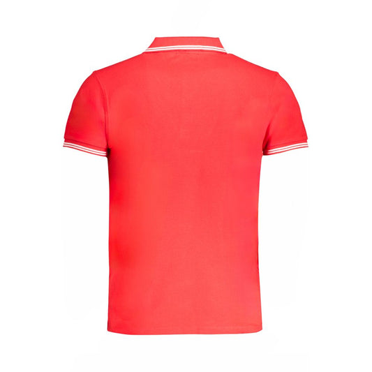 Cavalli Class Red Cotton Men Polo Shirt - ClickThatClicks 