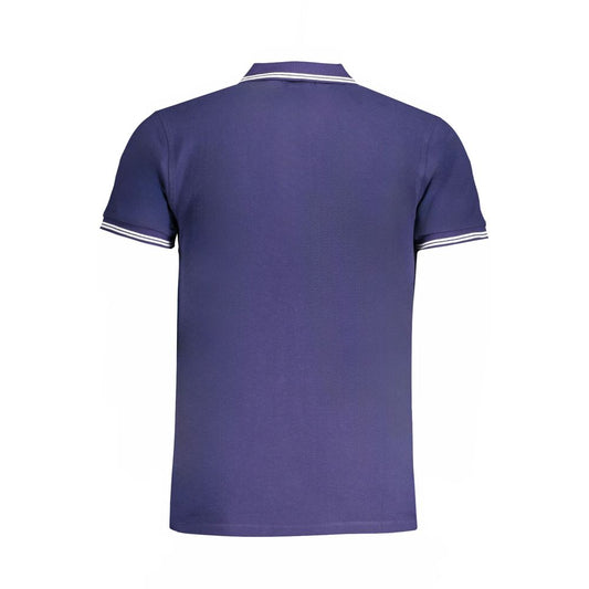 Cavalli Class Blue Cotton Men Polo Shirt - ClickThatClicks 