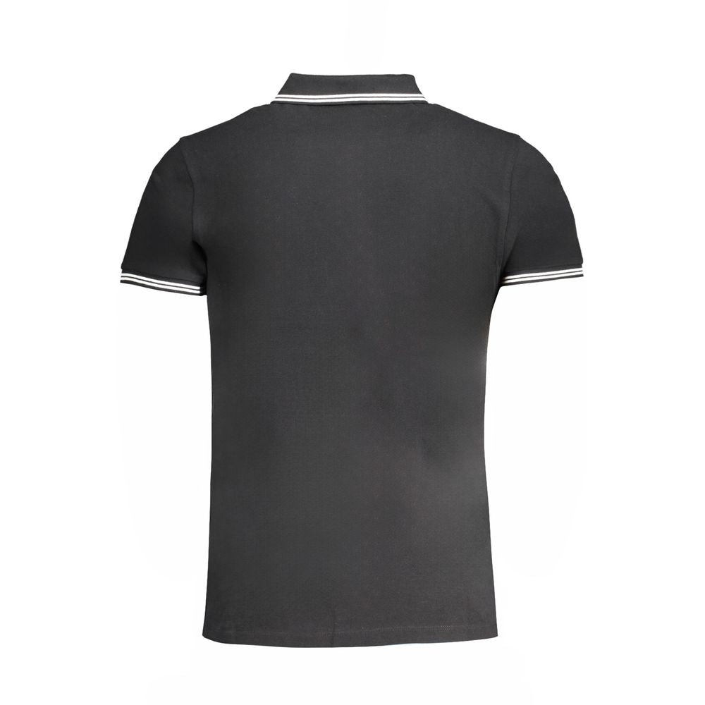 Cavalli Class Nero Cotton Men Polo - ClickThatClicks 