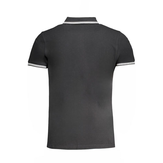 Cavalli Class Nero Cotton Men Polo - ClickThatClicks 