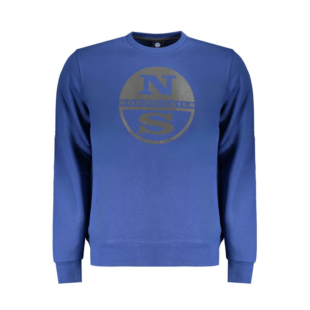 North Sails Blue Cotton Men Sweater - ClickThatClicks 
