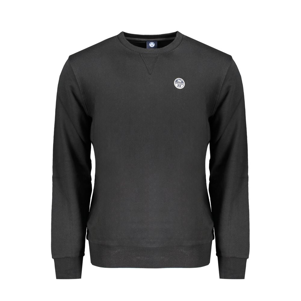 North Sails Black Cotton Men's Sweatshirt - ClickThatClicks 