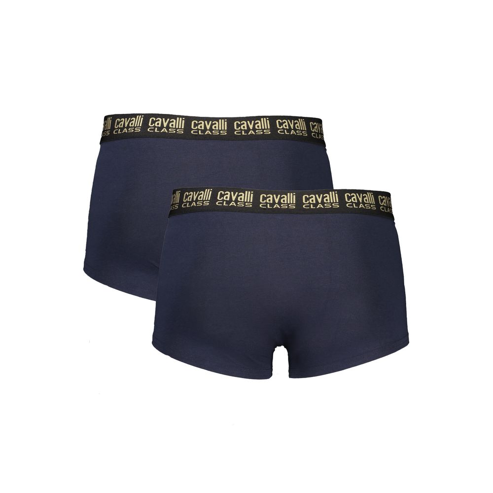 Cavalli Class Blu Cotton Mens Boxer - ClickThatClicks 