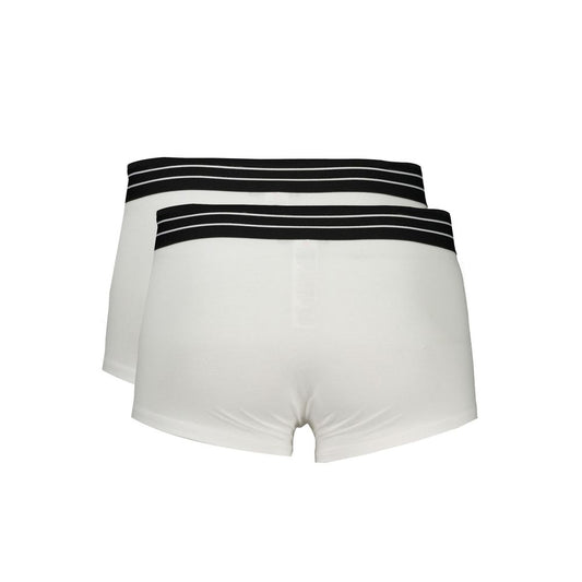 Cavalli Class White Cotton Men's Boxer Briefs - ClickThatClicks 