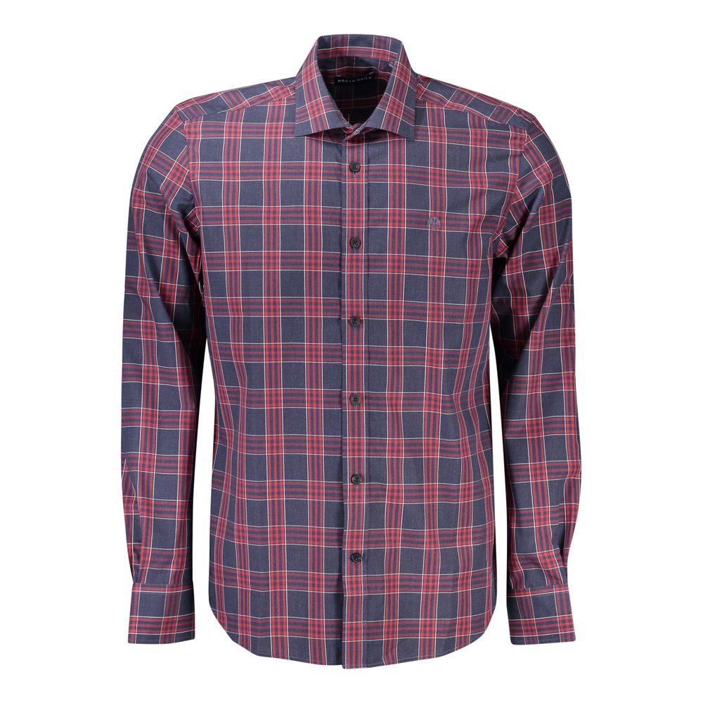 North Sails Blue Cotton Men's Shirt - ClickThatClicks 