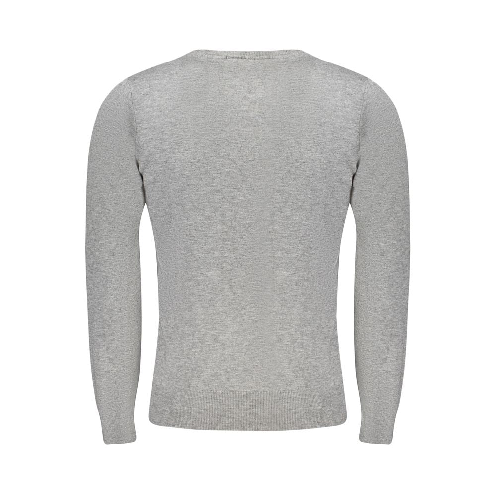 Cavalli Class Grigio Viscosa Men's Sweater - ClickThatClicks 