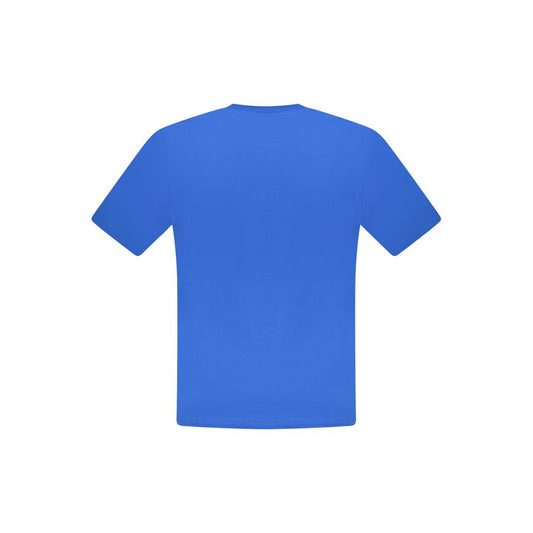 North Sails Blue Cotton Men T-Shirt - ClickThatClicks 