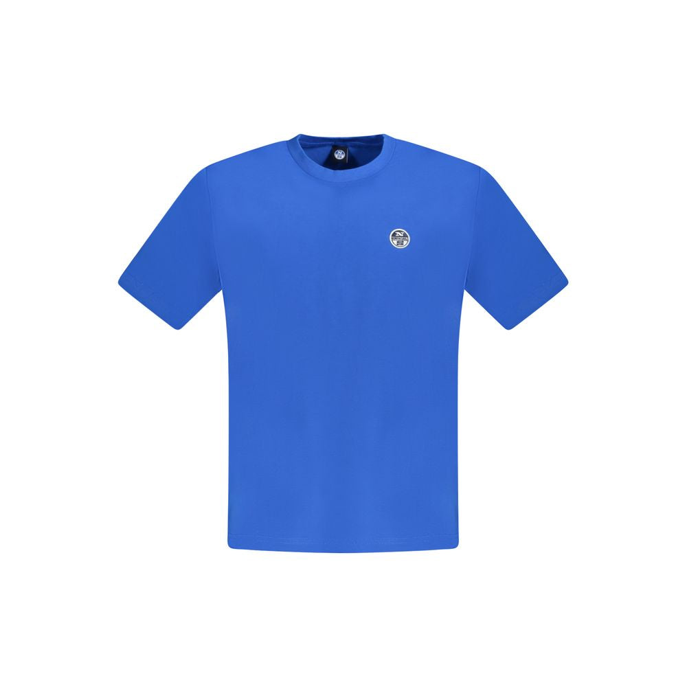 North Sails Blue Cotton Men's T-Shirt - ClickThatClicks 