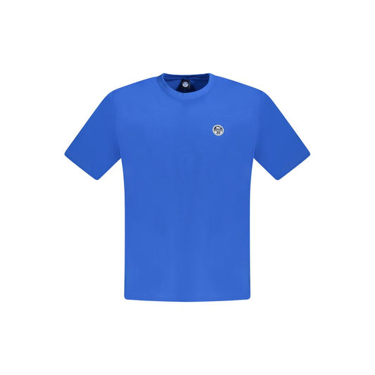 North Sails Blue Cotton Men's T-Shirt - ClickThatClicks 