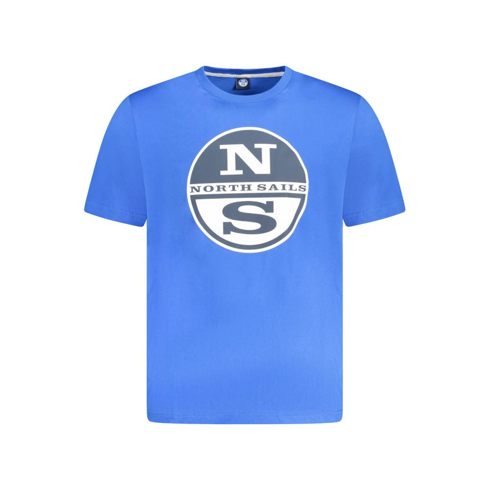 North Sails Blue Cotton Men's T-Shirt - ClickThatClicks 