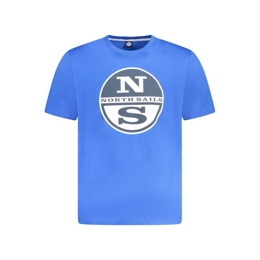North Sails Blue Cotton Men's T-Shirt - ClickThatClicks 
