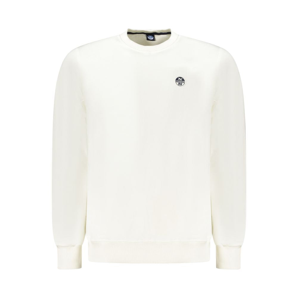 North Sails White Cotton Men Sweatshirt - ClickThatClicks 