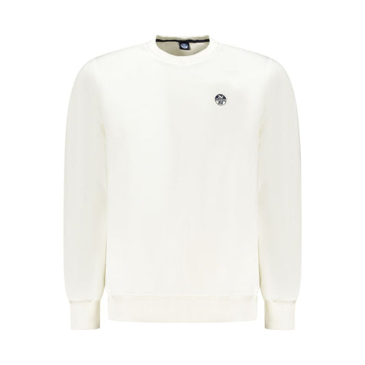 North Sails White Cotton Men Sweatshirt - ClickThatClicks 