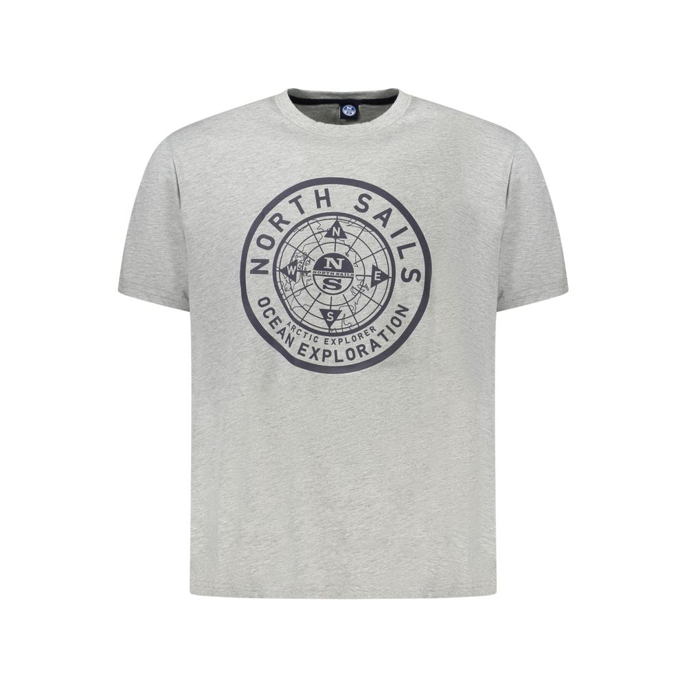North Sails Grigio Cotton Mens T-Shirt - ClickThatClicks 