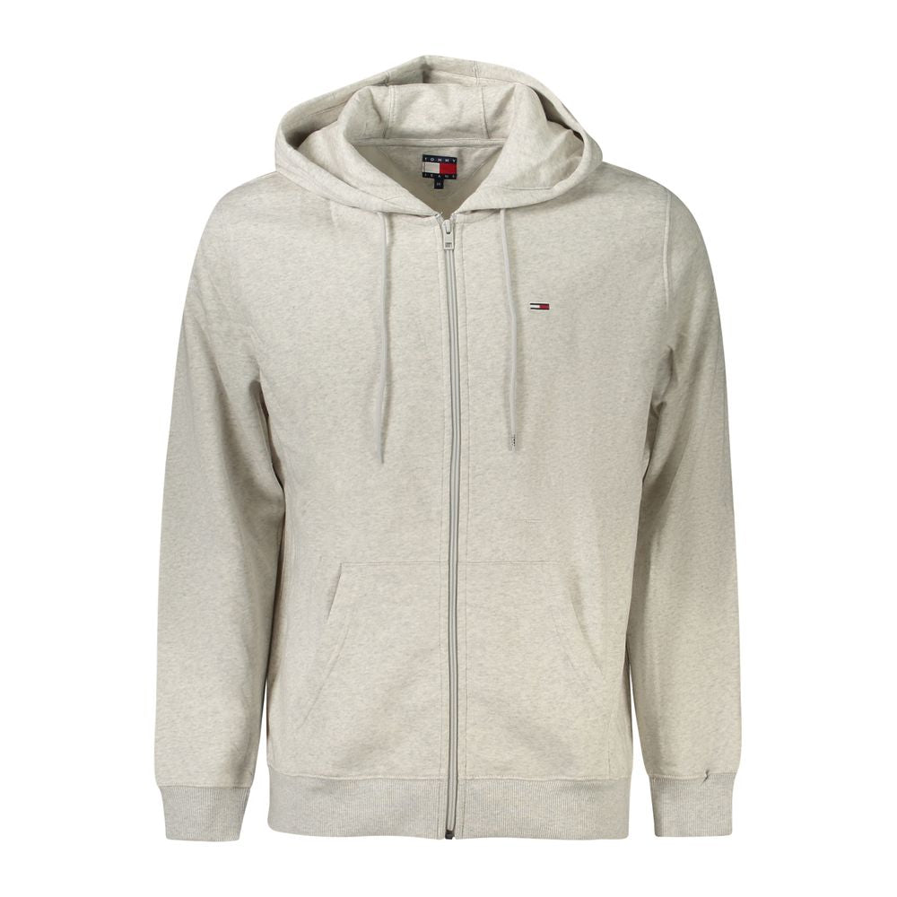 Tommy Hilfiger Grigio Cotton Men's Sweatshirt Hoodie - ClickThatClicks 