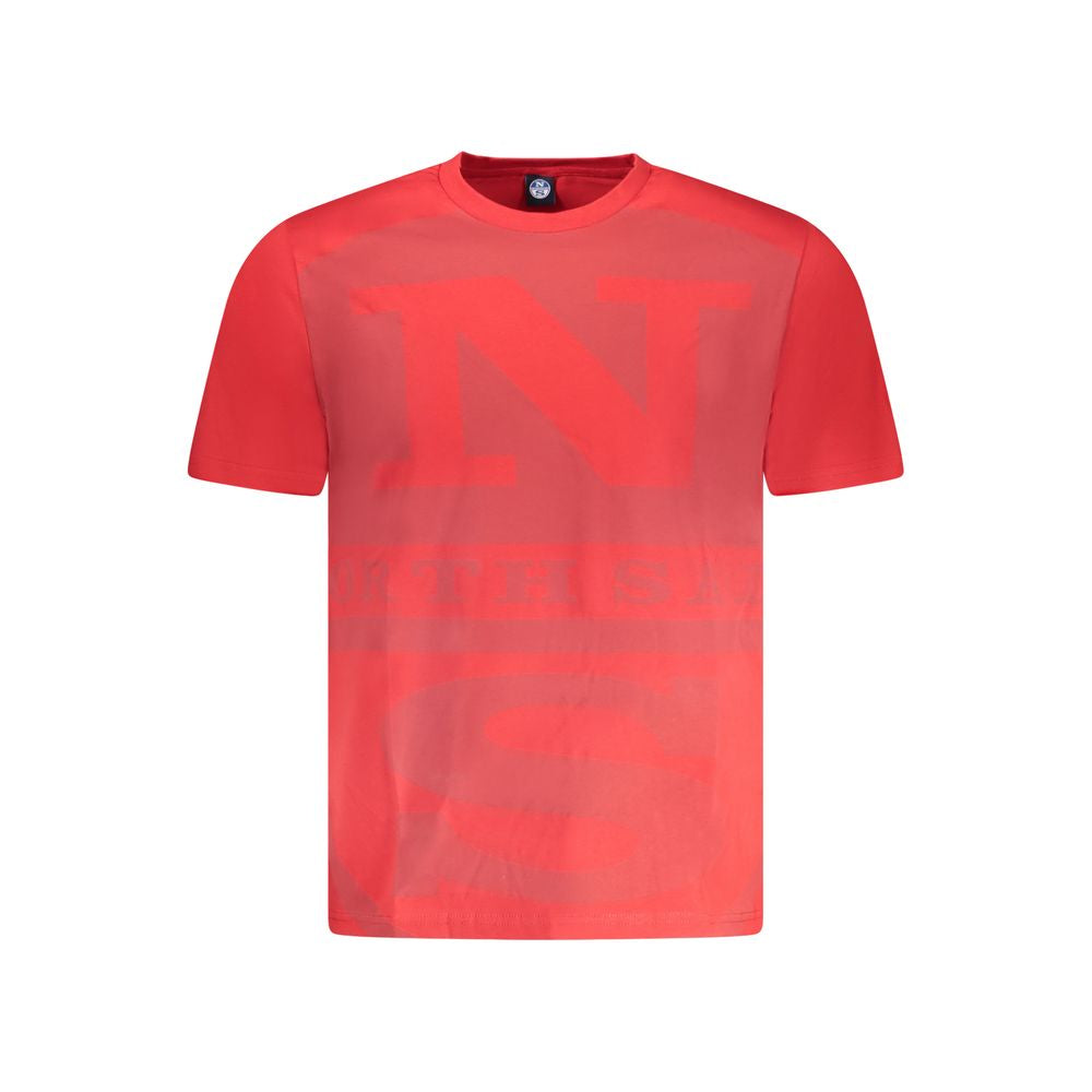 North Sails Red Cotton Men T-Shirt - ClickThatClicks 