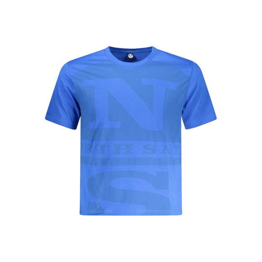 North Sails Blue Cotton Men's T-Shirt - ClickThatClicks 