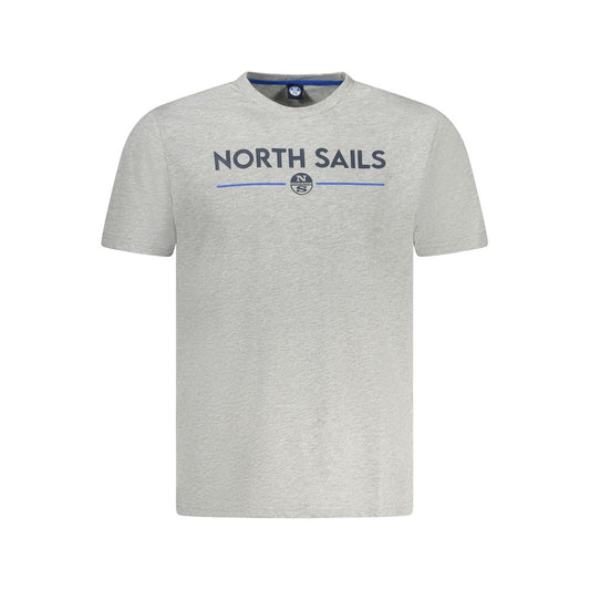 North Sails Grigio Cotton Men T-Shirt - ClickThatClicks 
