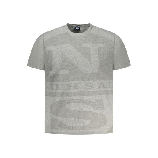North Sails Grigio Cotton Mens T-Shirt - ClickThatClicks 