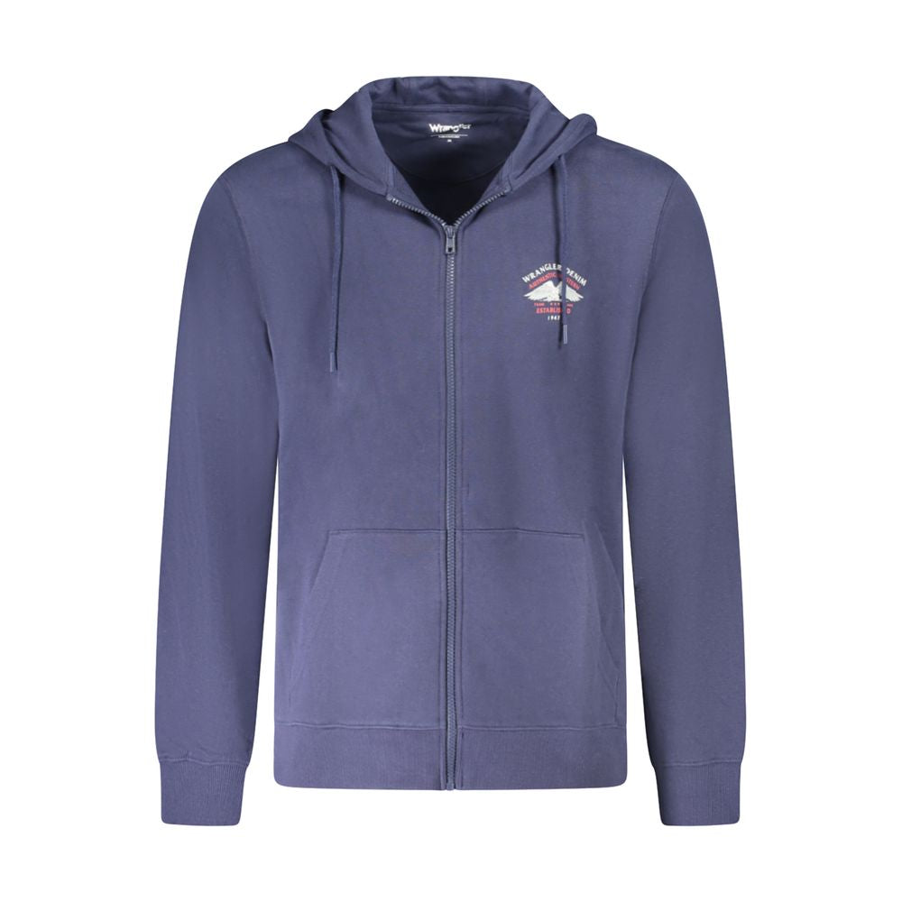 Wrangler Blu Cotton Men's Hoodie - ClickThatClicks 