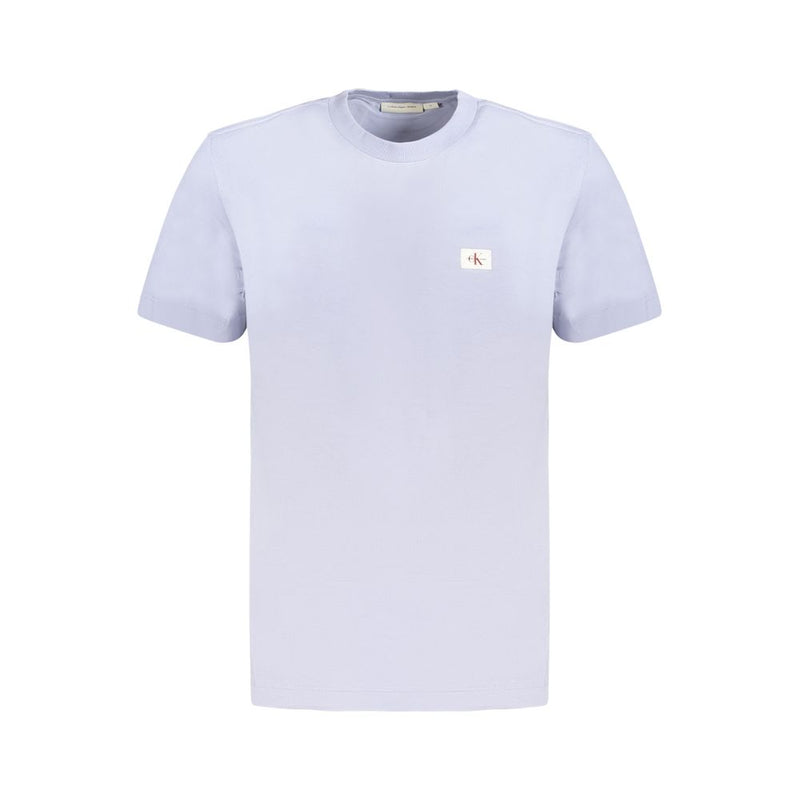 Calvin Klein Light Blue Cotton Men T-Shirt