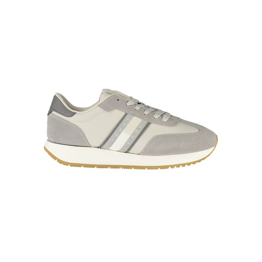 Tommy Hilfiger Grigio Polyurethane Men Sneaker - ClickThatClicks 