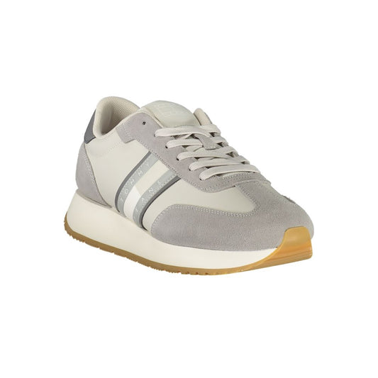 Tommy Hilfiger Grigio Polyurethane Men Sneaker - ClickThatClicks 