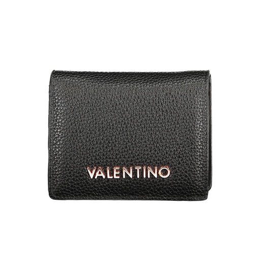 Mario Valentino Black Polyurethane Women Wallet - ClickThatClicks 