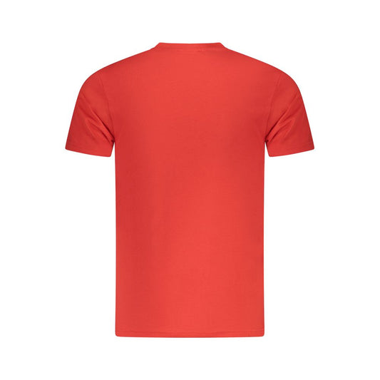 Cavalli Class Rosso Cotton Men T-Shirt - ClickThatClicks 