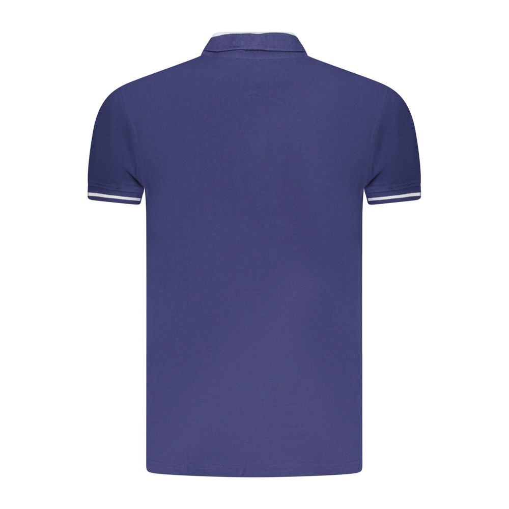Cavalli Class Blu Cotton Men Polo - ClickThatClicks 