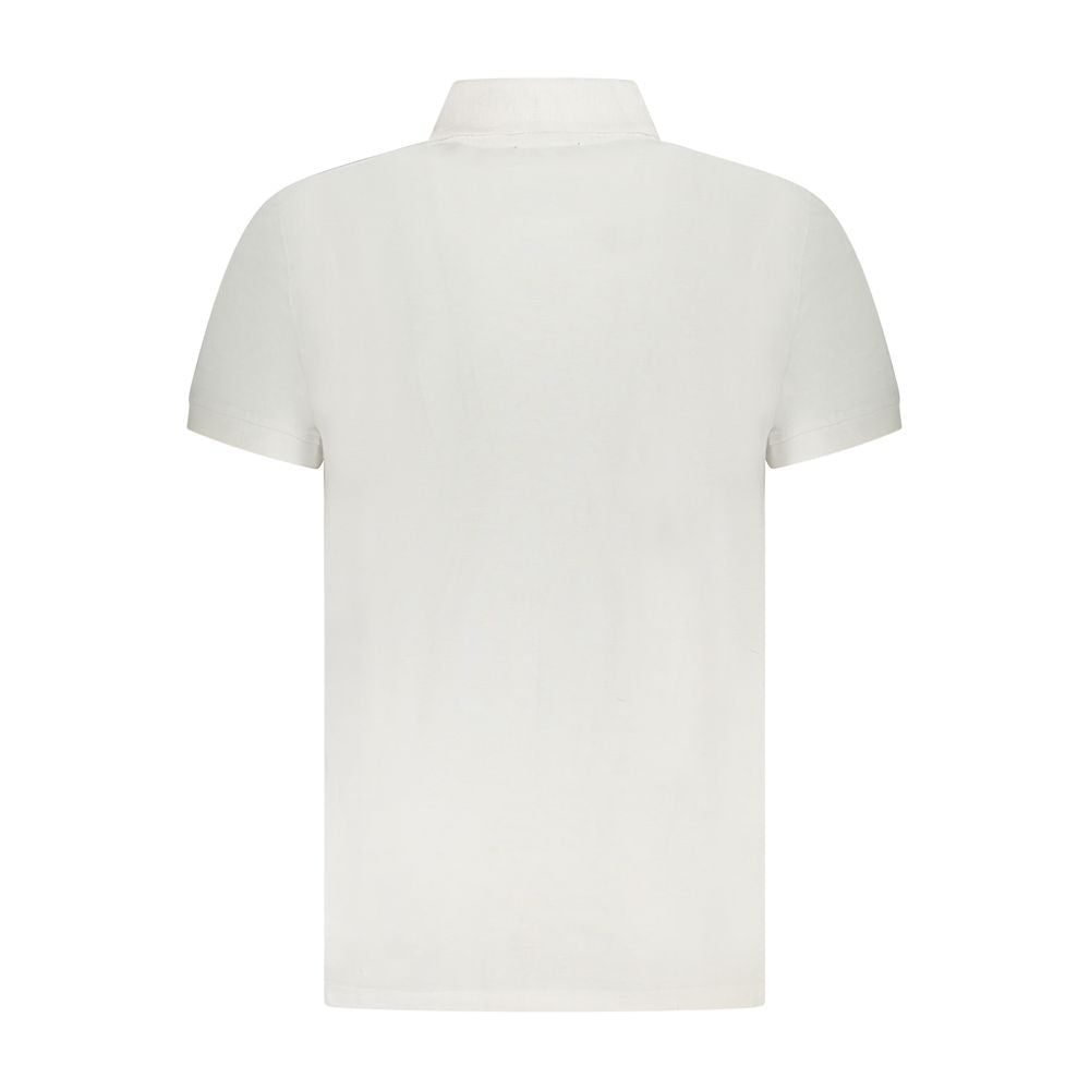 Cavalli Class White Cotton Mens Polo Shirt - ClickThatClicks 