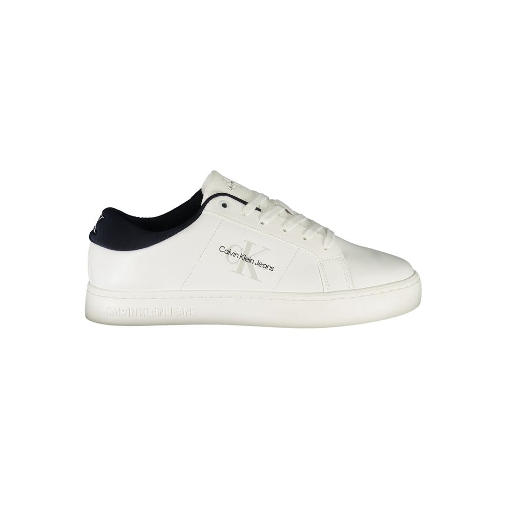 Calvin Klein Bianco Polyurethane Men Sneaker - ClickThatClicks 