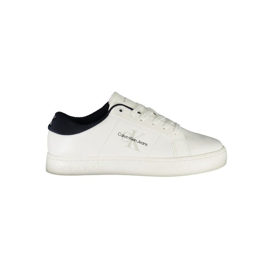Calvin Klein Bianco Polyurethane Men Sneaker - ClickThatClicks 