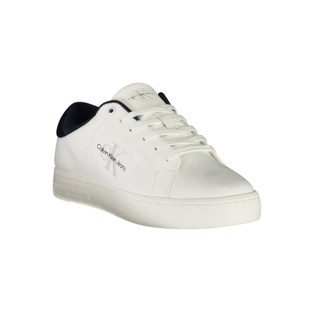 Calvin Klein Bianco Polyurethane Men Sneaker - ClickThatClicks 
