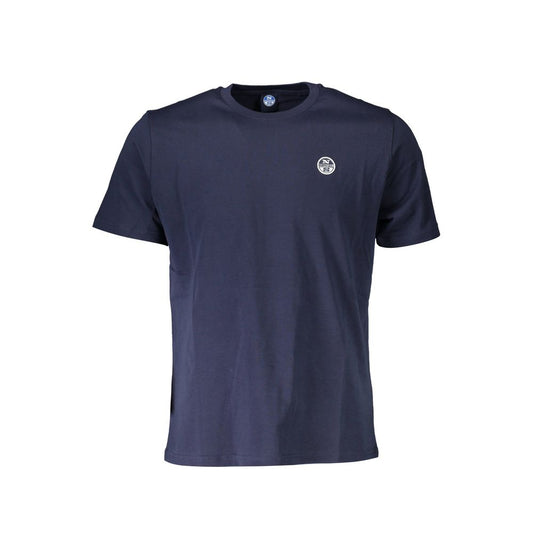 North Sails Blue Cotton Mens T-Shirt - ClickThatClicks 
