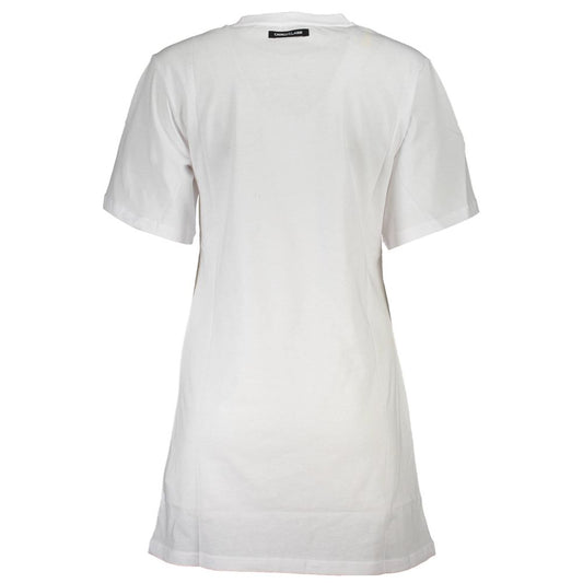 Cavalli Class Bianco Cotton Women T-Shirt - ClickThatClicks 