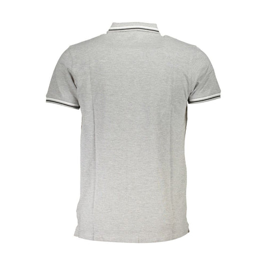 Cavalli Class Grigio Cotton Men Polo - ClickThatClicks 