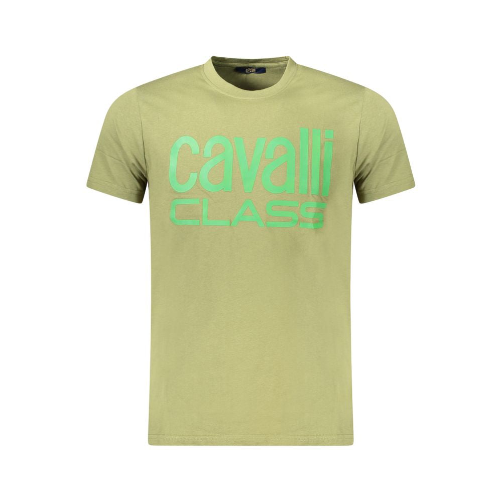 Cavalli Class Verde Cotton Mens T-Shirt - ClickThatClicks 